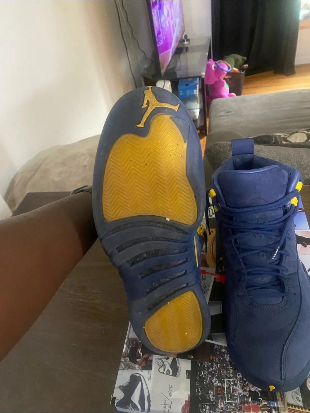 Michigan Jordan 12s with box and original receipt
